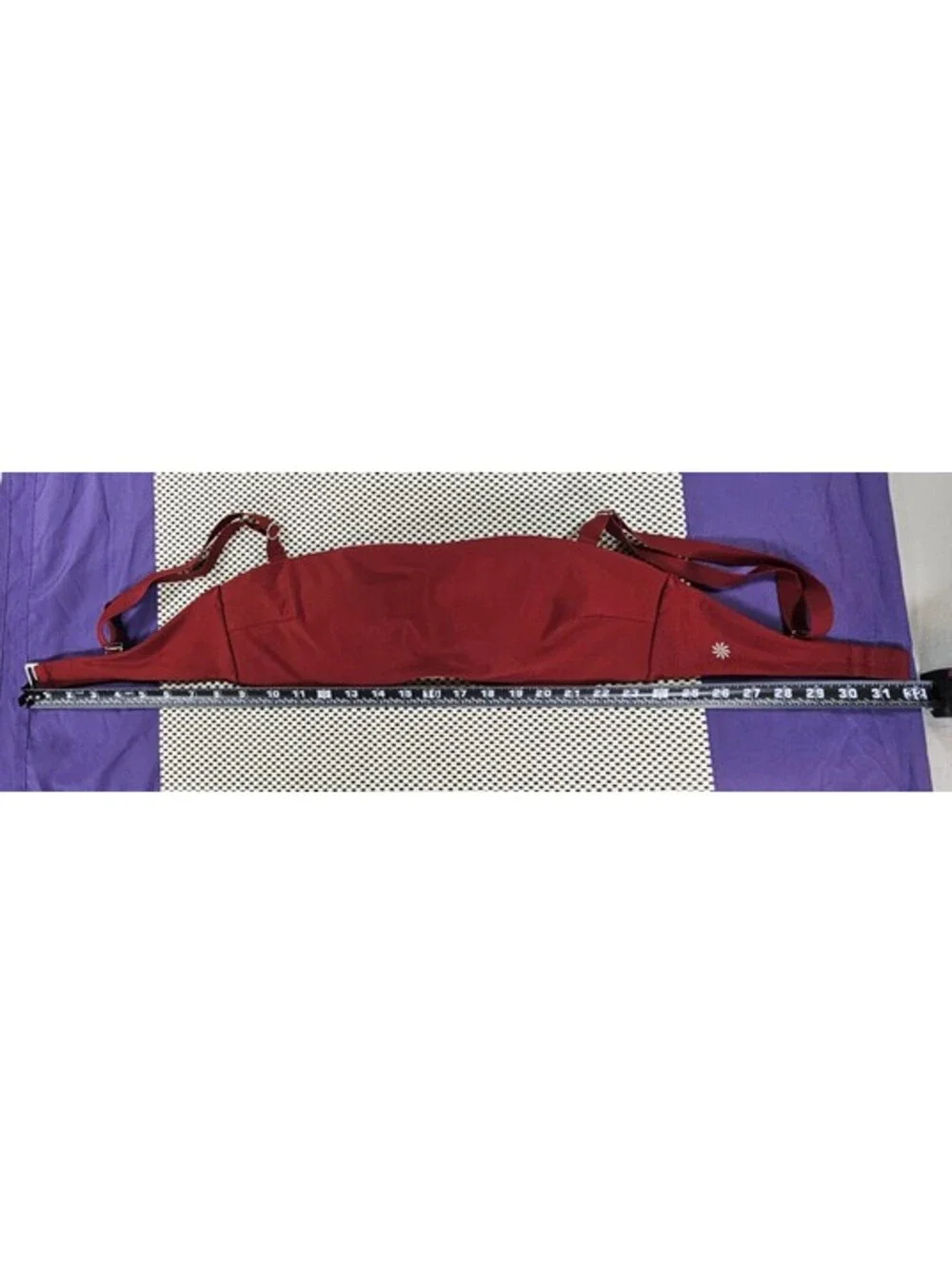 Athleta Alicia Keys Burgundy Bikini Swim Top.  Size 38B/C.